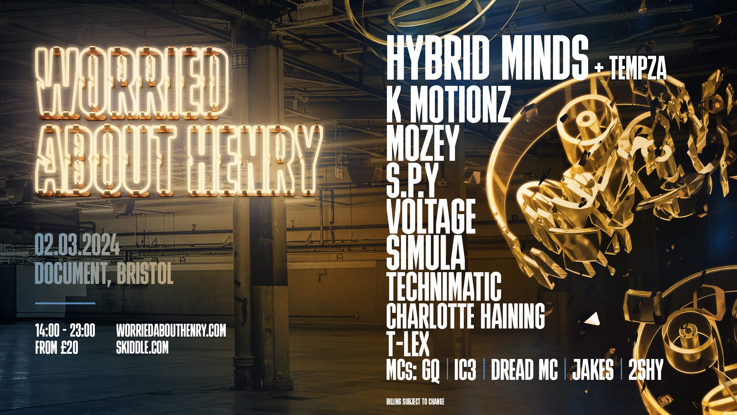 Worried About Henry x Document: Hybrid Mind + more - フライヤー表