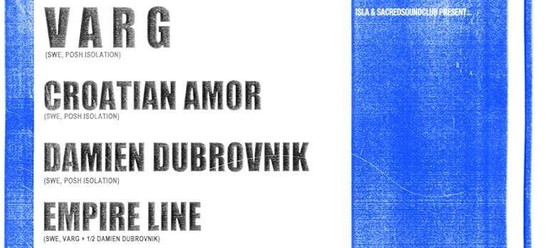 Varg, Croatian Amor, Damien Dubrovnik & Empire Line - Página frontal