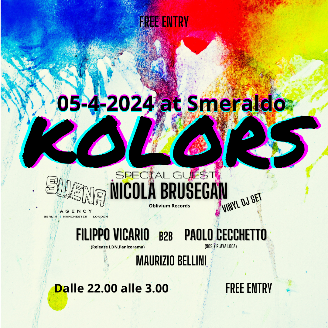 Kolors Vicenza primo evento 2024 - フライヤー表