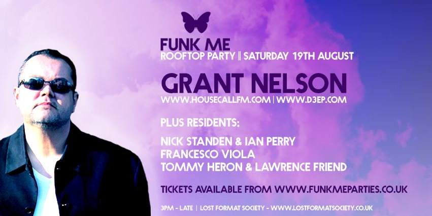 FUNK ME Rooftop Party with Grant Nelson - フライヤー表