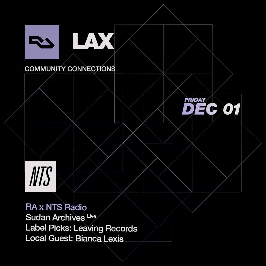 RA LAX: NTS Radio - フライヤー表