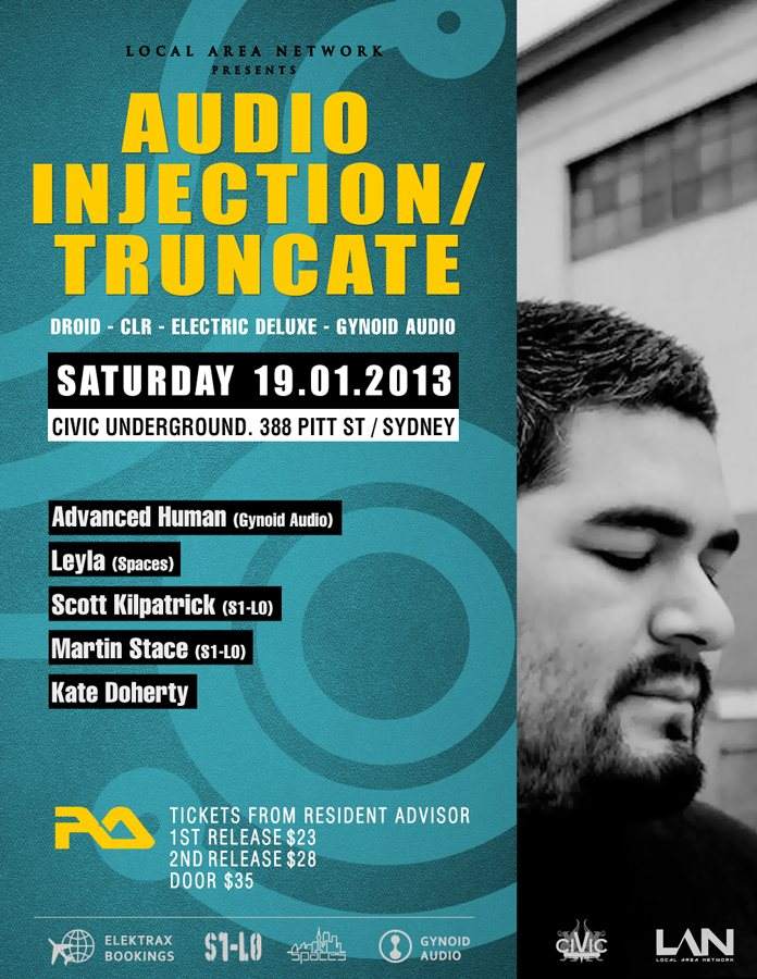 Audio Injection / Truncate en Civic Underground, Sydney