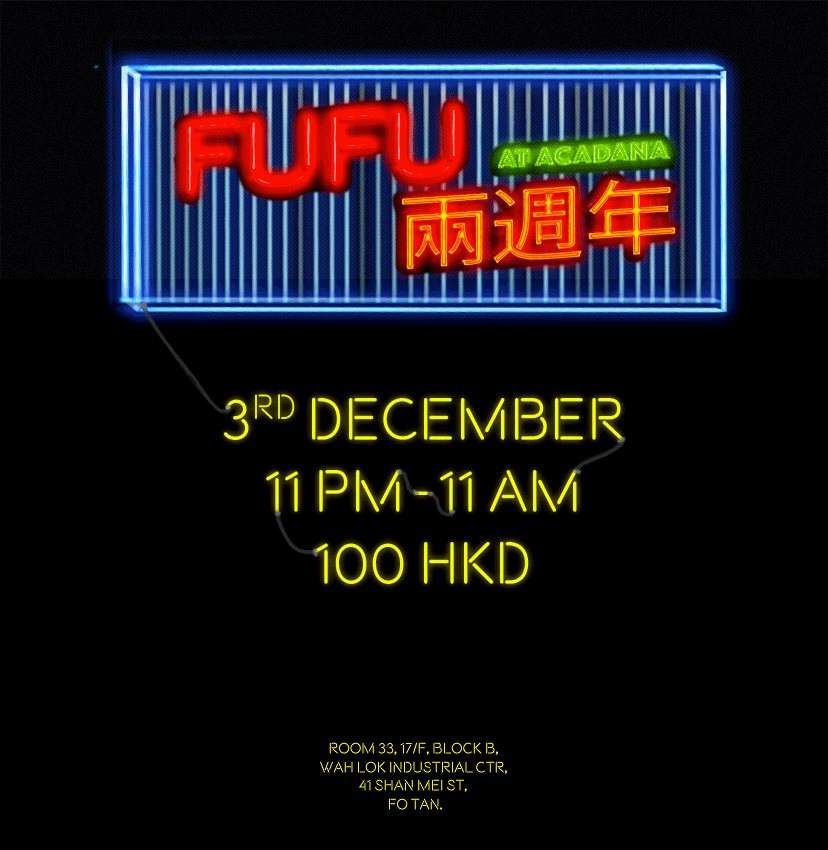 Fufu 2 Years Anniversary - フライヤー裏