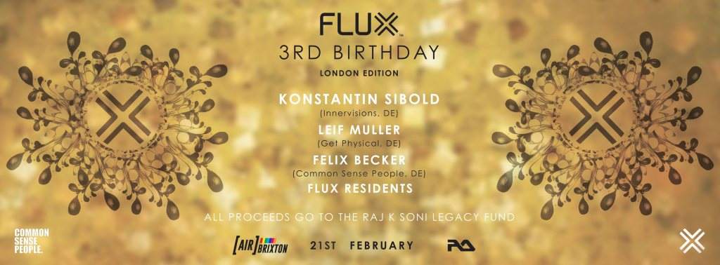 Flux 3rd Birthday with Common Sense People - Página frontal