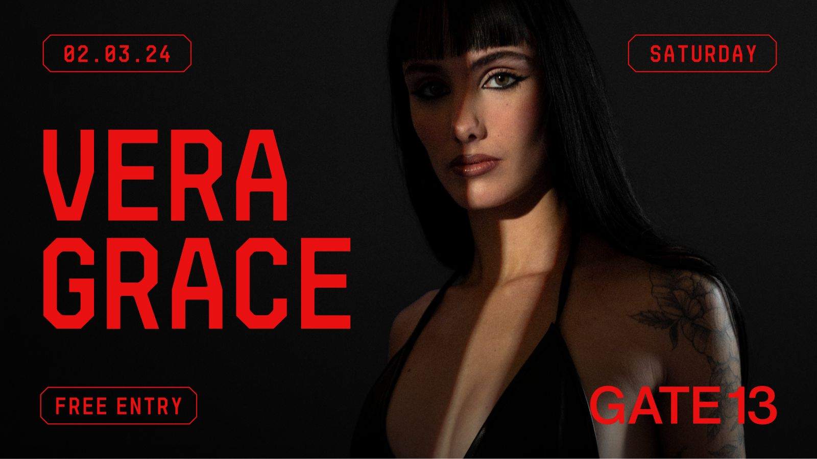 Vera Grace x Gate13 - フライヤー表