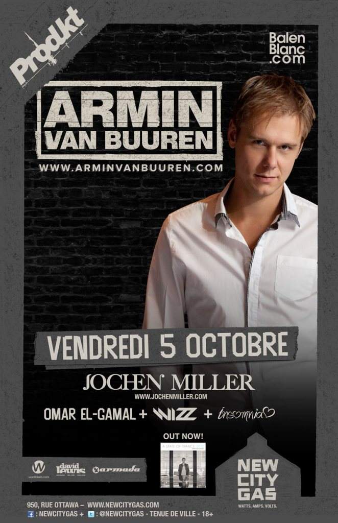 Armin VAN Buuren - フライヤー表