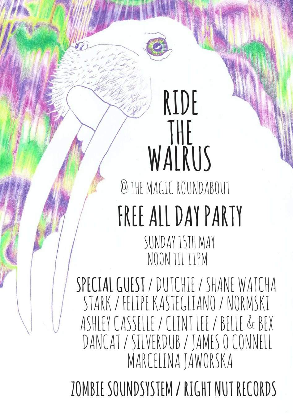 Ride The Walrus - フライヤー表