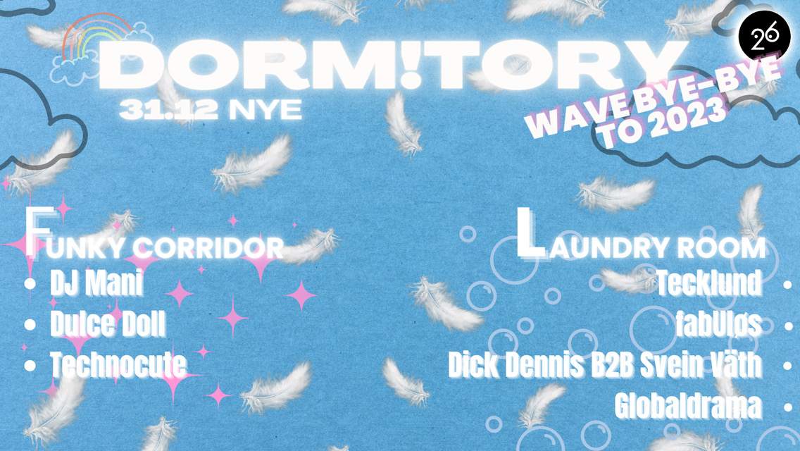 Club Dorm!tory - wave bye-bye to 2023 - フライヤー裏