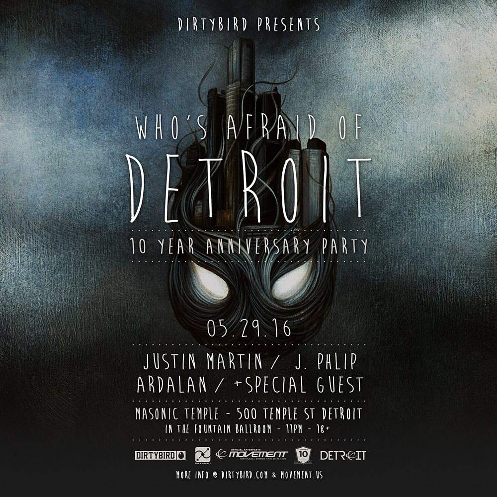 Who's Afraid of Detroit 10 Yr Anniversary: An Official Movement Detroit Afterparty - Página frontal