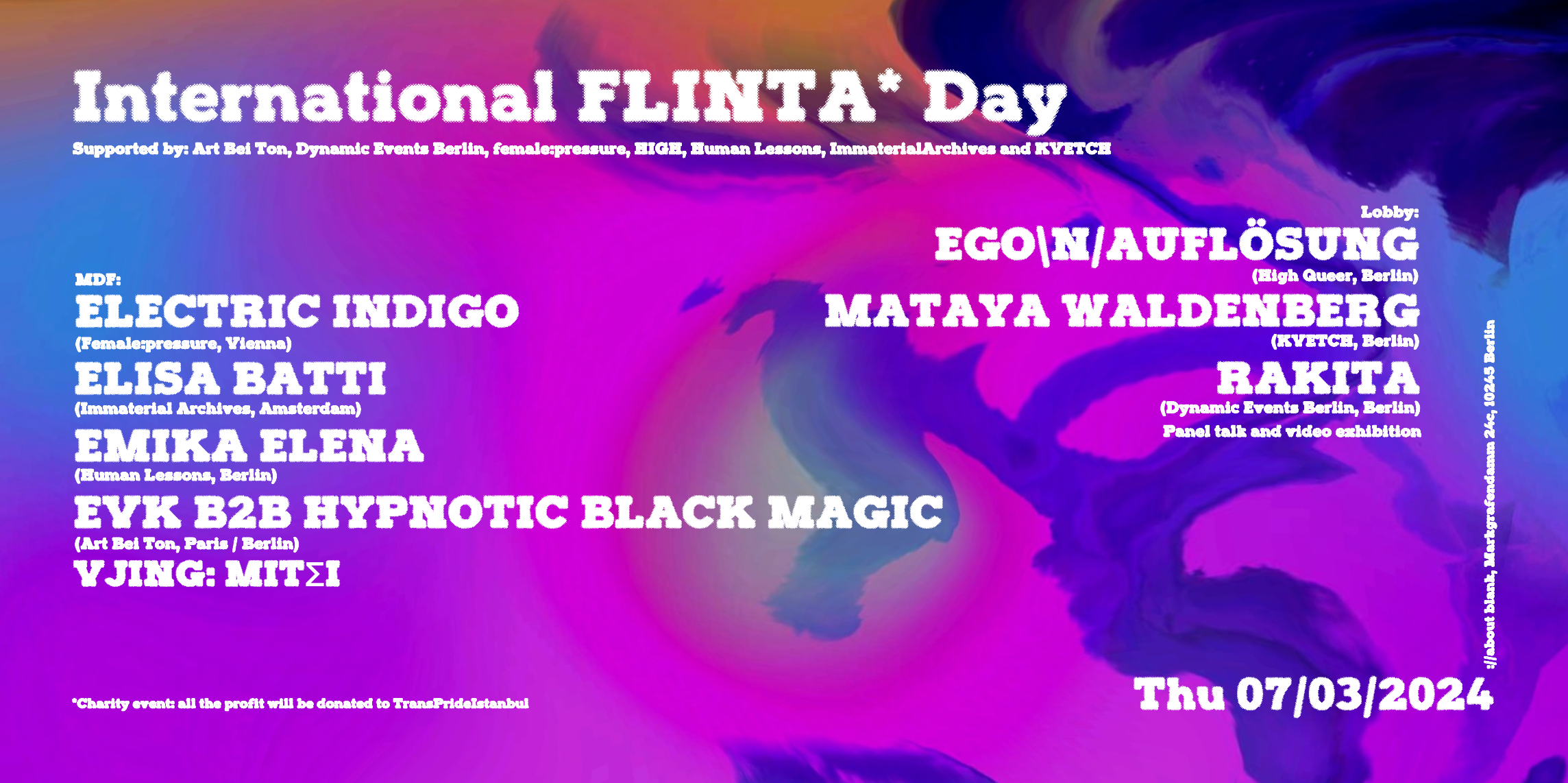 International FLINTA* Day - フライヤー表