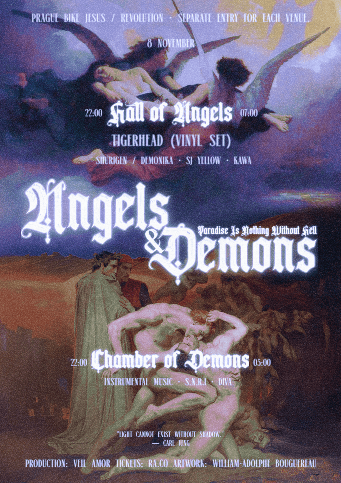 Veil' Amor // Angels & Demons w/ Tigerhead (Vinyl Set) at Bike