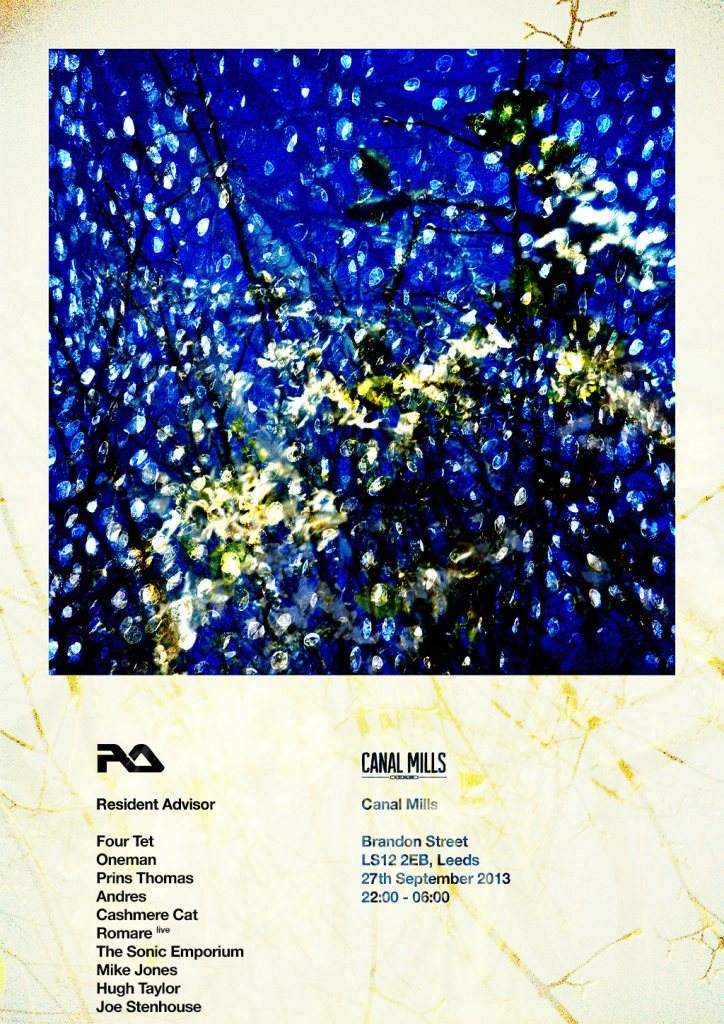 Resident Advisor with Four Tet, Oneman and Andrés - フライヤー表