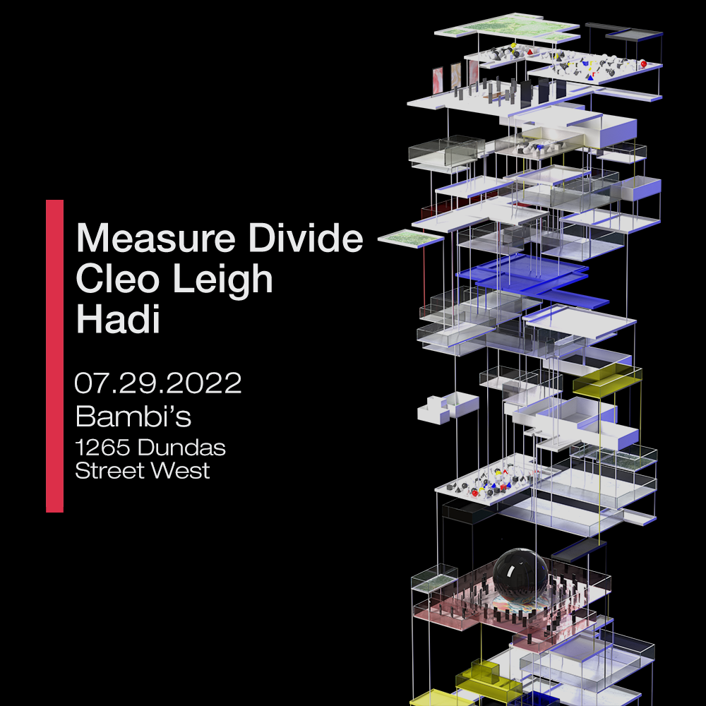 Measure Divide x Cleo Leigh x HADI - フライヤー表