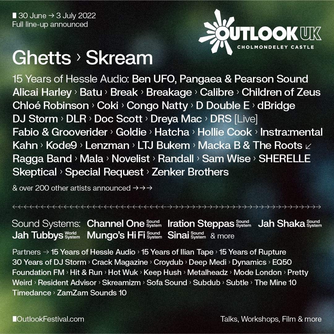 Outlook Festival UK - フライヤー裏