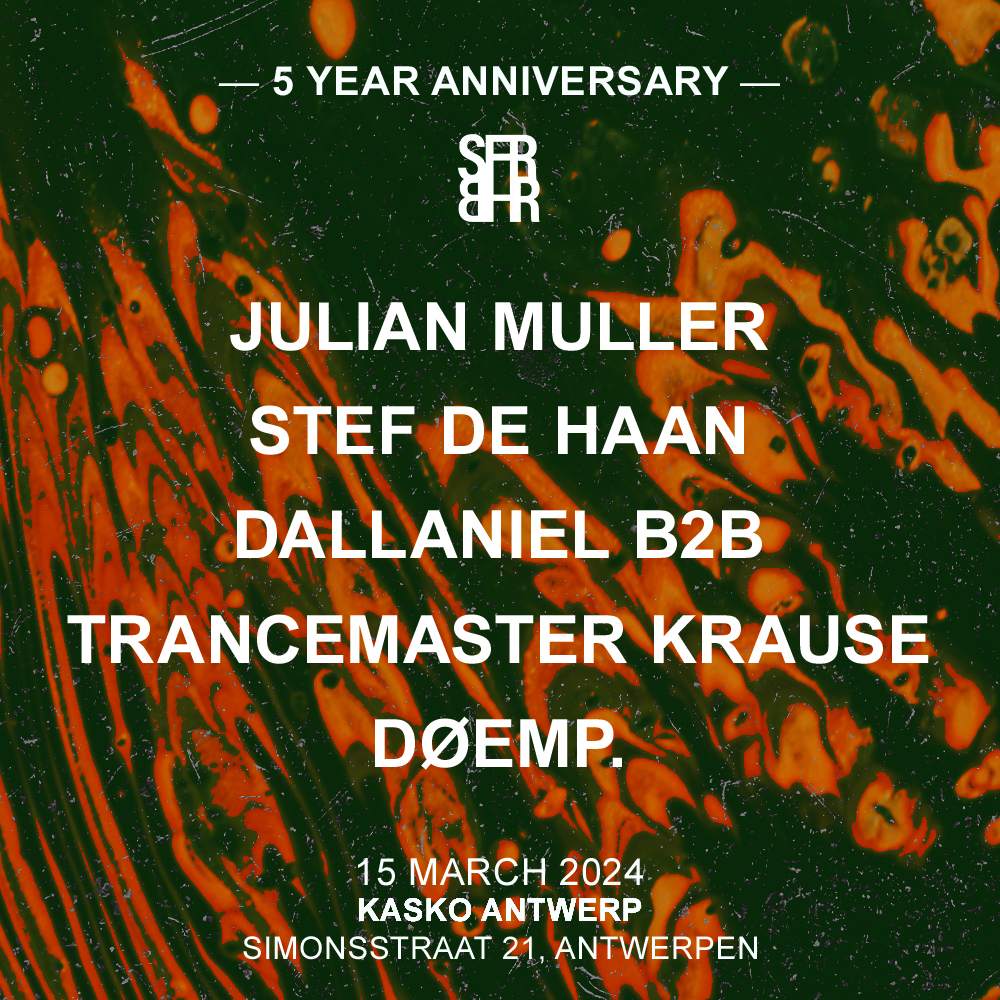 5 YEARS Sfeerbeheer W/ Julian Muller, STEF DE HAAN, Dallaniel B2B Trancemaster Krause & DØEMP - Página trasera