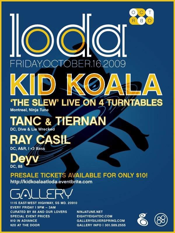 Loda Special Event: Kid Koala 'The Slew' Tour On 4 Turntables - Página trasera