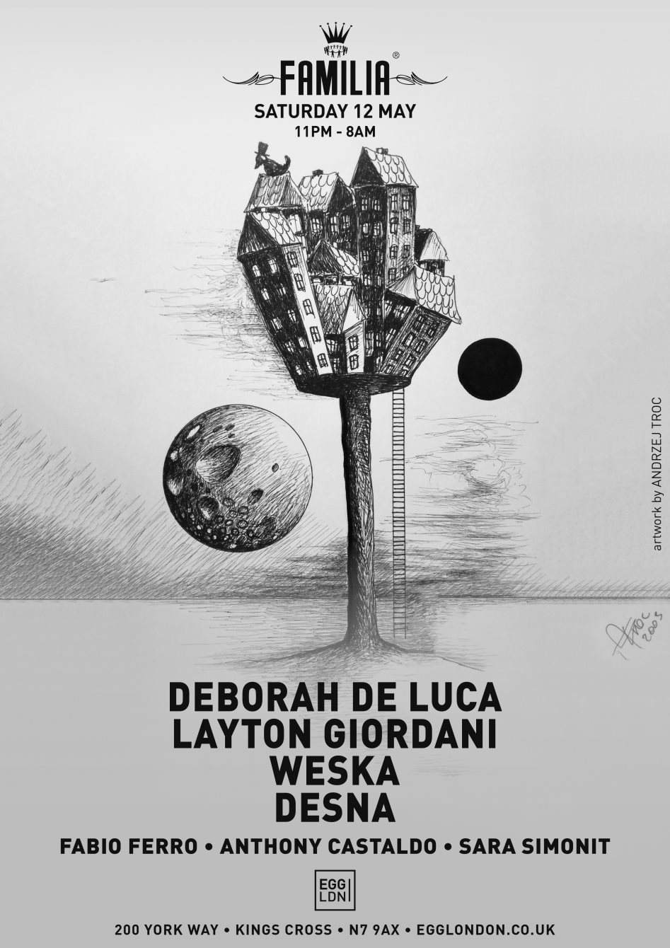 Familia: Deborah De Luca, Layton Giordani, Weska - Página frontal