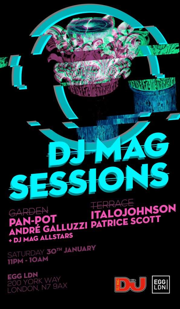 DJ Mag Sessions: Pan-Pot, ItaloJohnson, Andre Galluzzi, Patrice Scott and More - フライヤー表