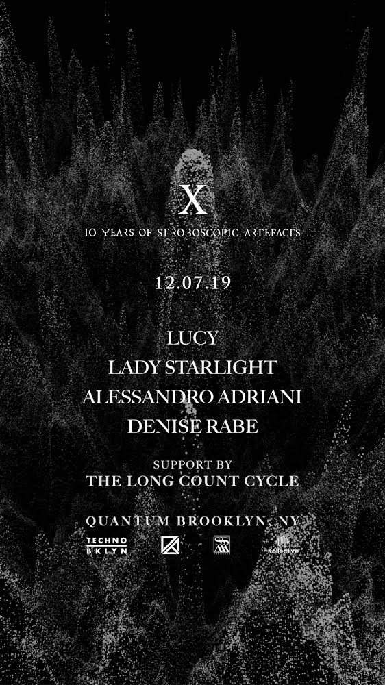 10 Years Stroboscopic Artefacts with Lucy, Lady Starlight, Alessandro Adriani, Denise Rabe - Página frontal