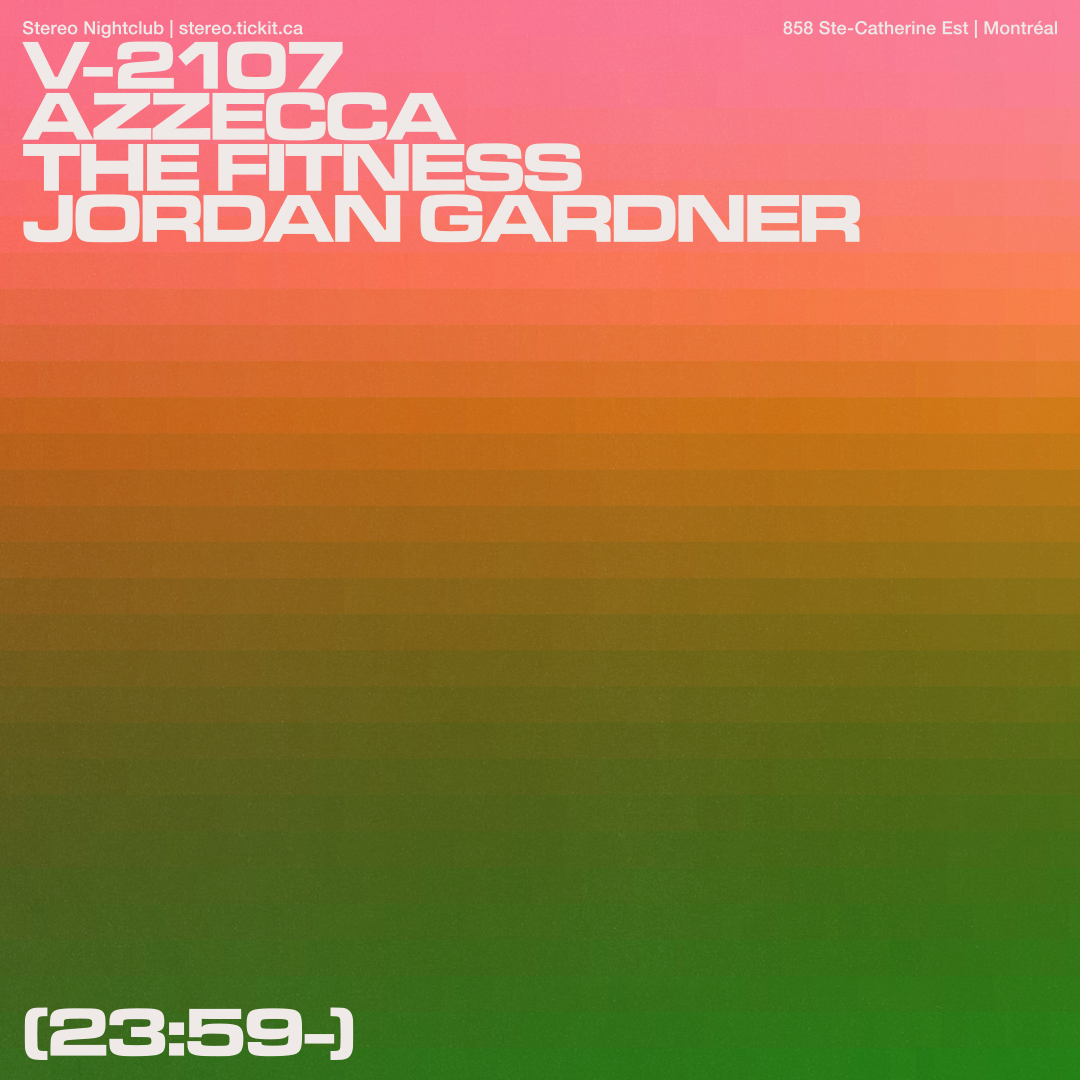 Azzecca - The Fitness - Jordan Gardner - フライヤー表