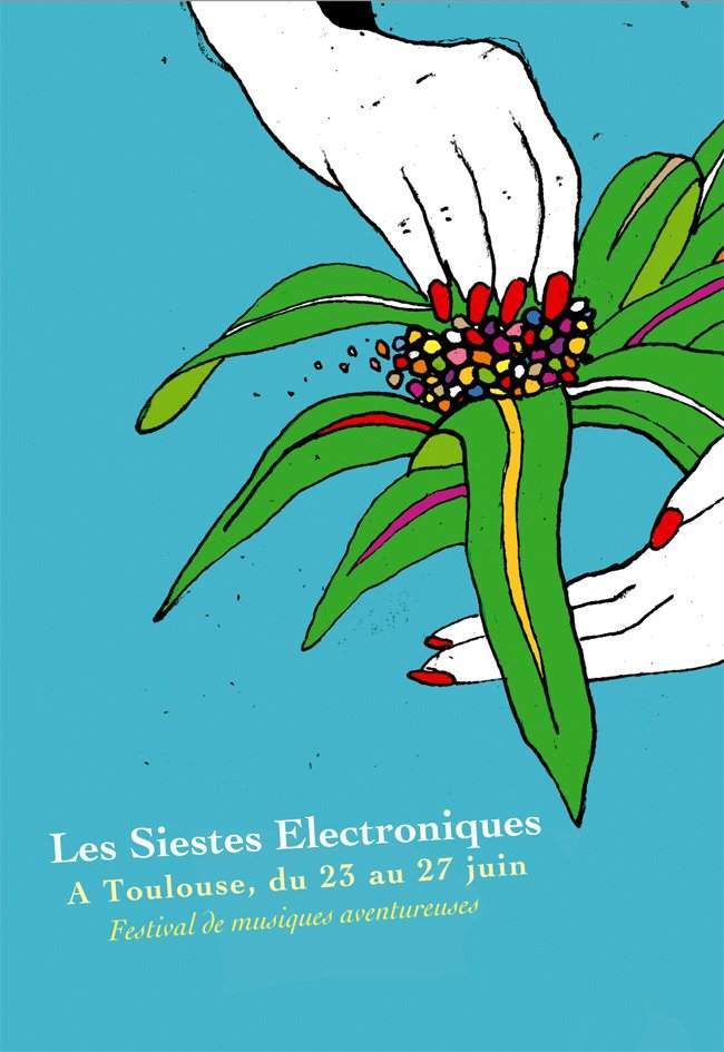 Les Siestes Electroniques - Keiji Haino + Kawabata Makoto + Aquaserge - フライヤー表