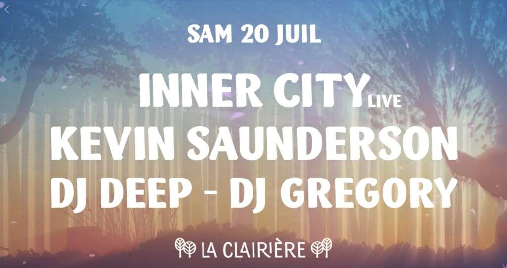 La Clairière: Inner City - Live - & Kevin Saunderson - Página frontal