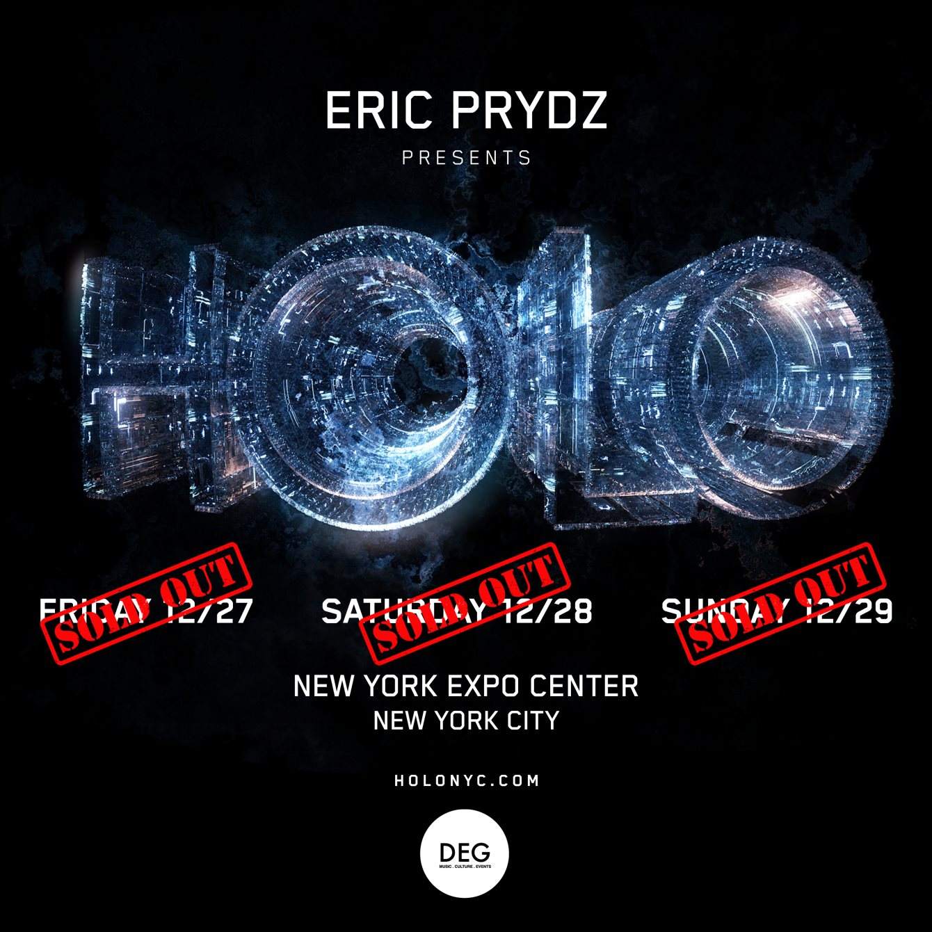 Eric Prydz presents: Holo NYC (Sold Out) - Página frontal