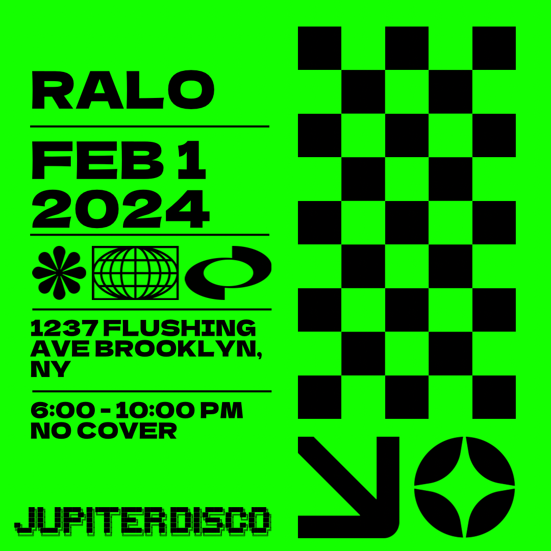 Ralo at Jupiter Disco - フライヤー表