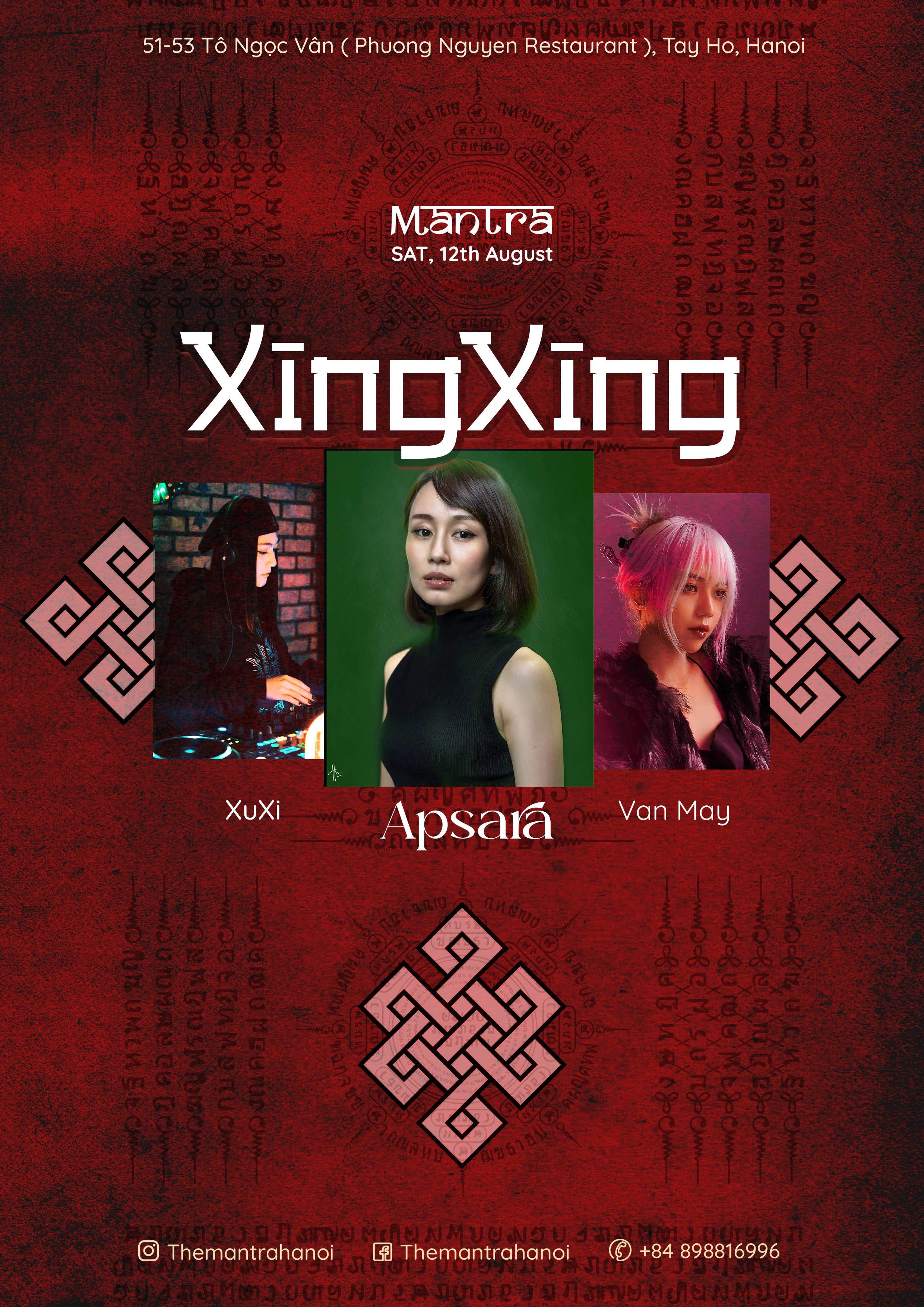 XingXing #1: Apsara, XUXI, VAN MAY - フライヤー表