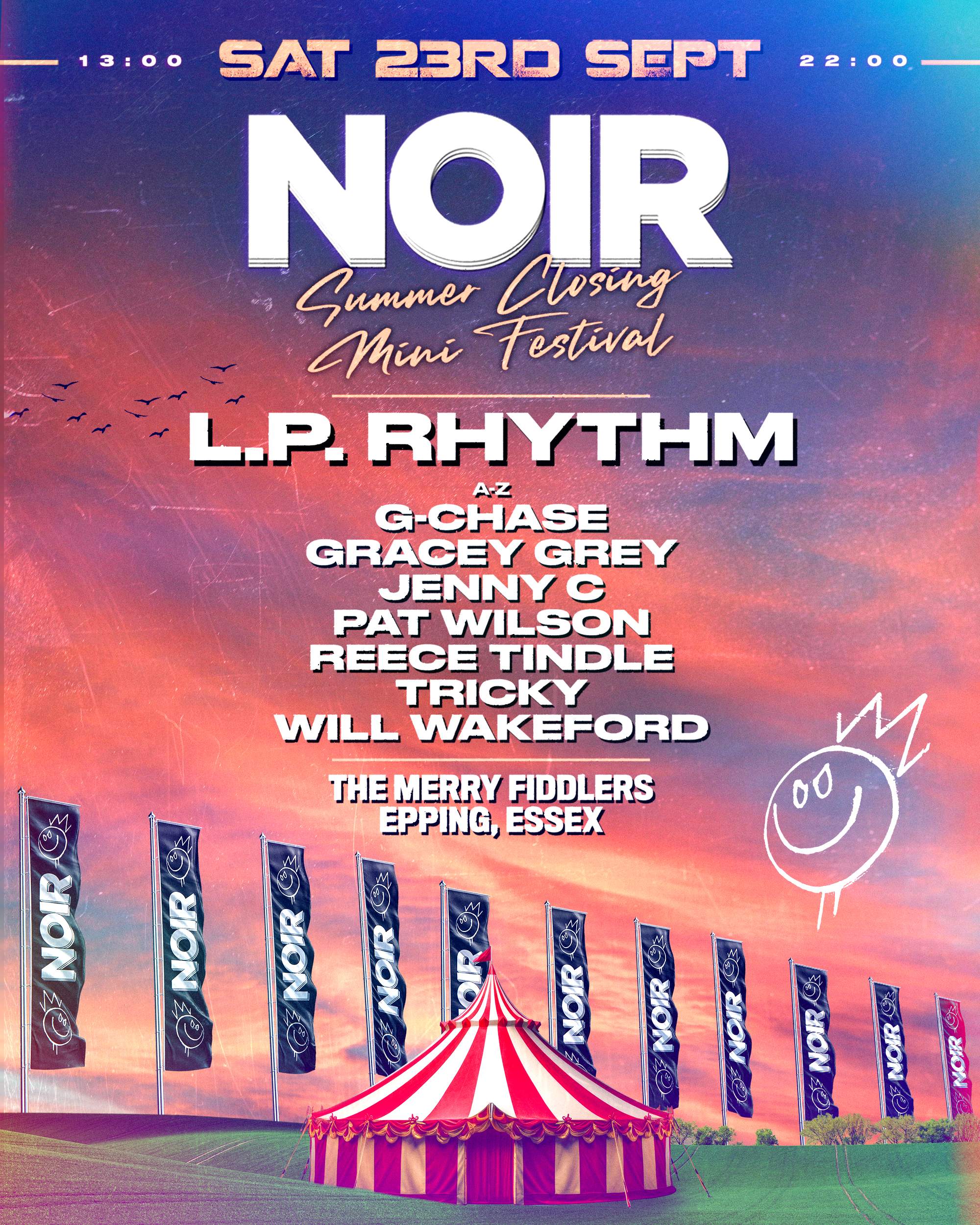 NOIR: Summer Closing Festival w/L.P. Rhythm - Página trasera