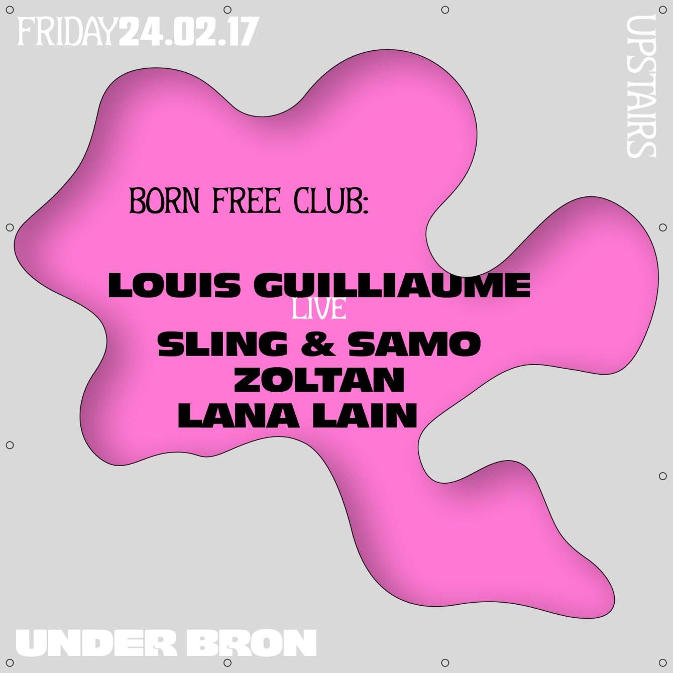 Born Free Club with Louis Guilliaume, Sling, Samo & Lana Lain - Página frontal