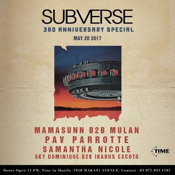 Subverse: 3rd Anniversary Special - フライヤー表