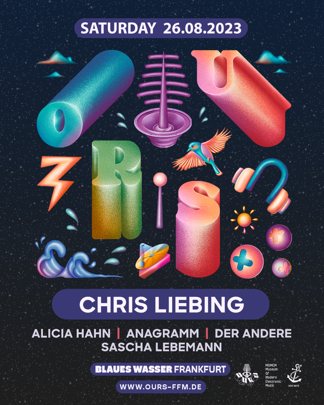 OURS OPEN AIR with Chris Liebing - フライヤー表