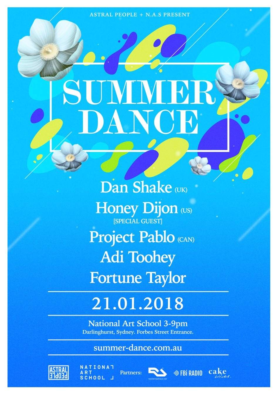 Summer Dance ft. Dan Shake, Honey Dijon, Project Pablo - Página frontal