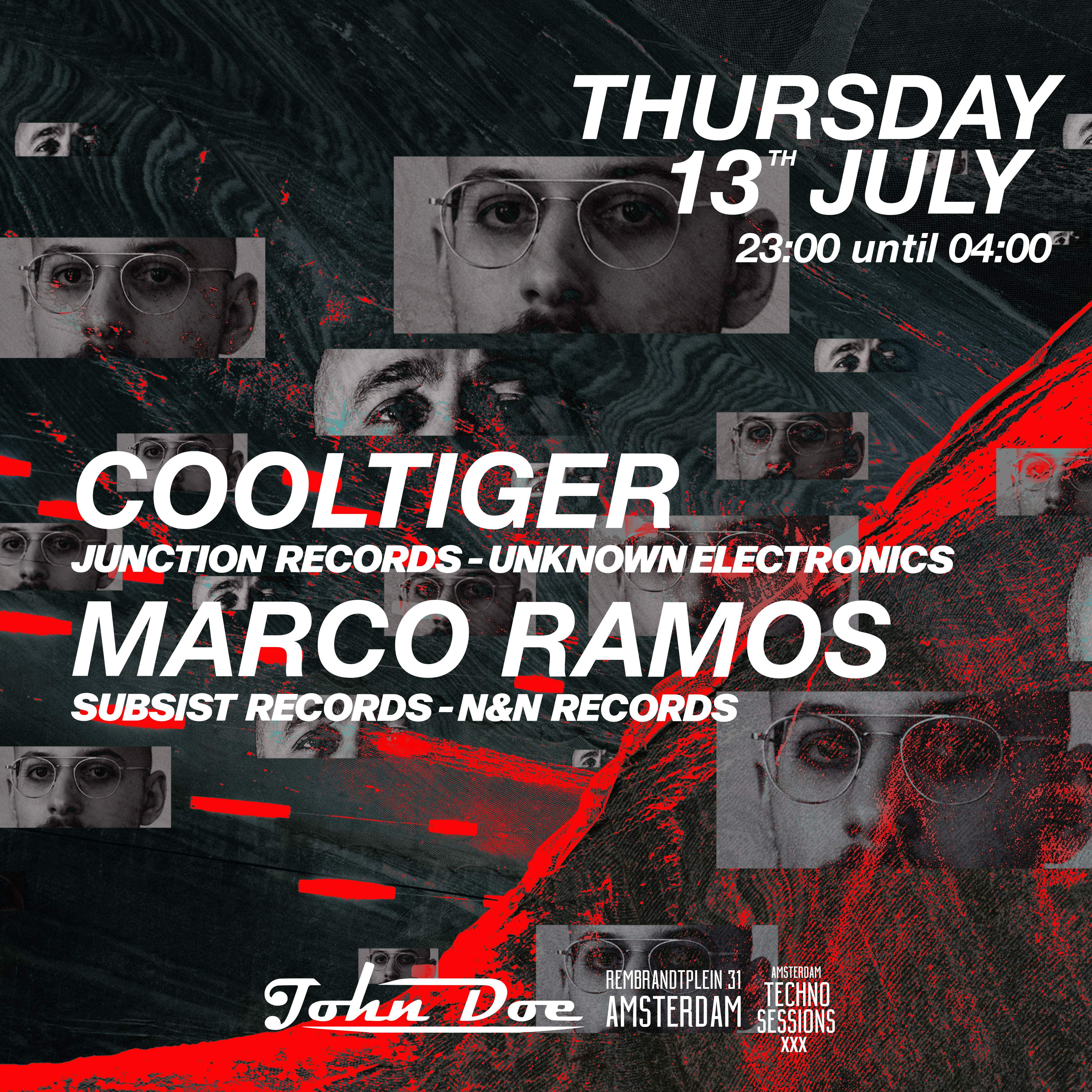 Amsterdam Techno Sessions w/ Cool Tiger (Junction Records) en John Doe ...