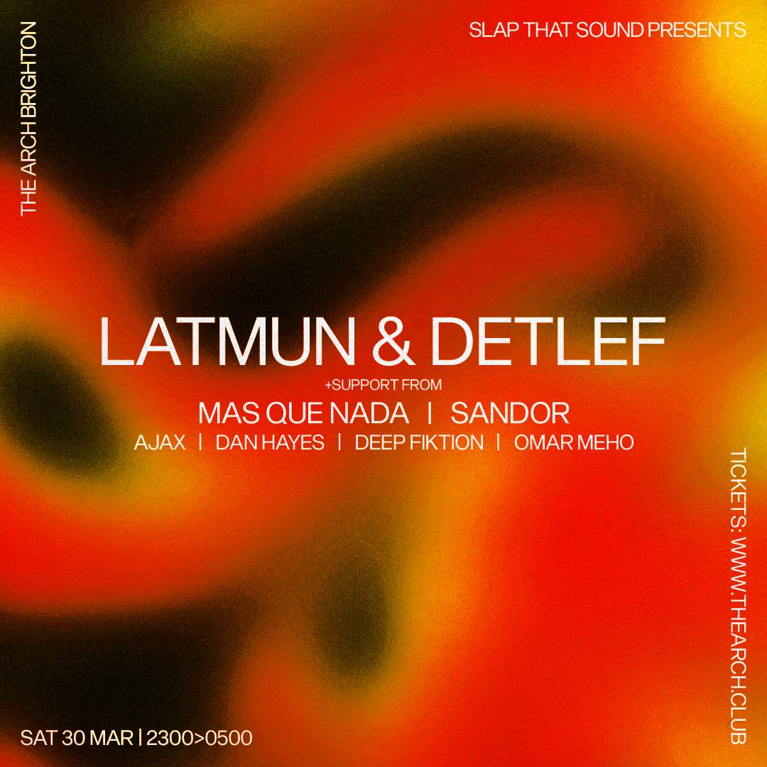 Latmun & Detlef: Slap That Sound - Brighton - フライヤー表