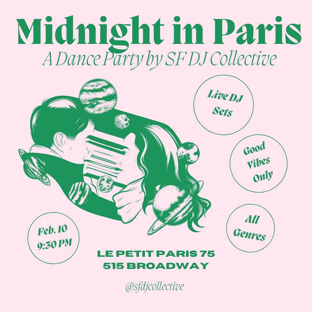 Midnight in Paris: SF DJ Collective Dance Party - フライヤー表