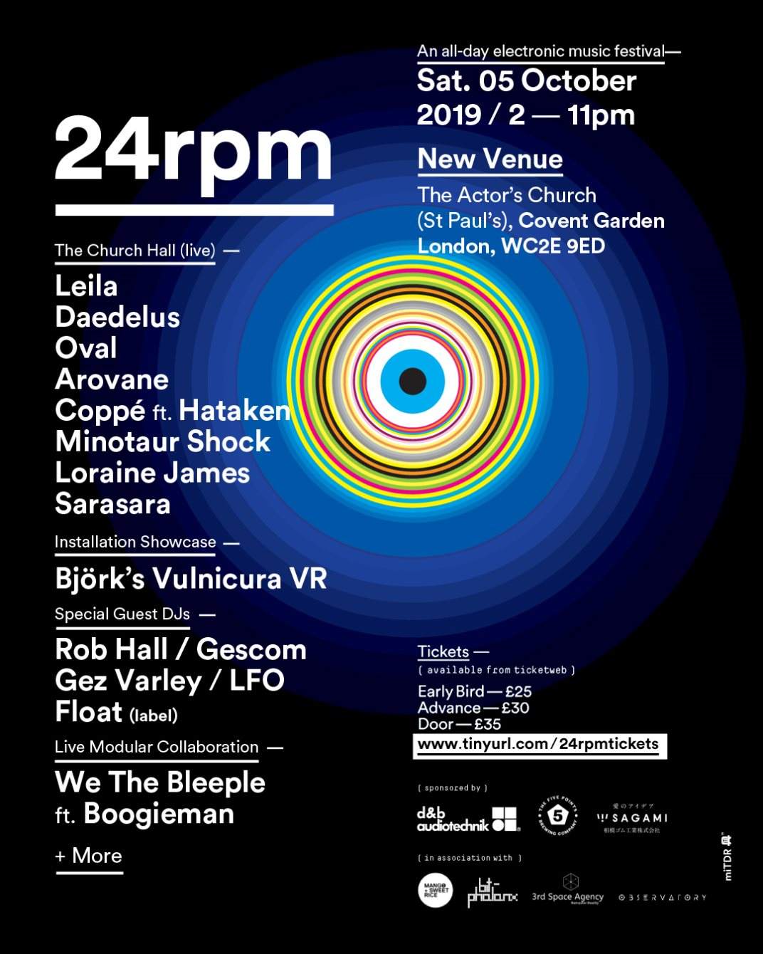 24rpm: An All-Day Electronic Music Festival - フライヤー裏
