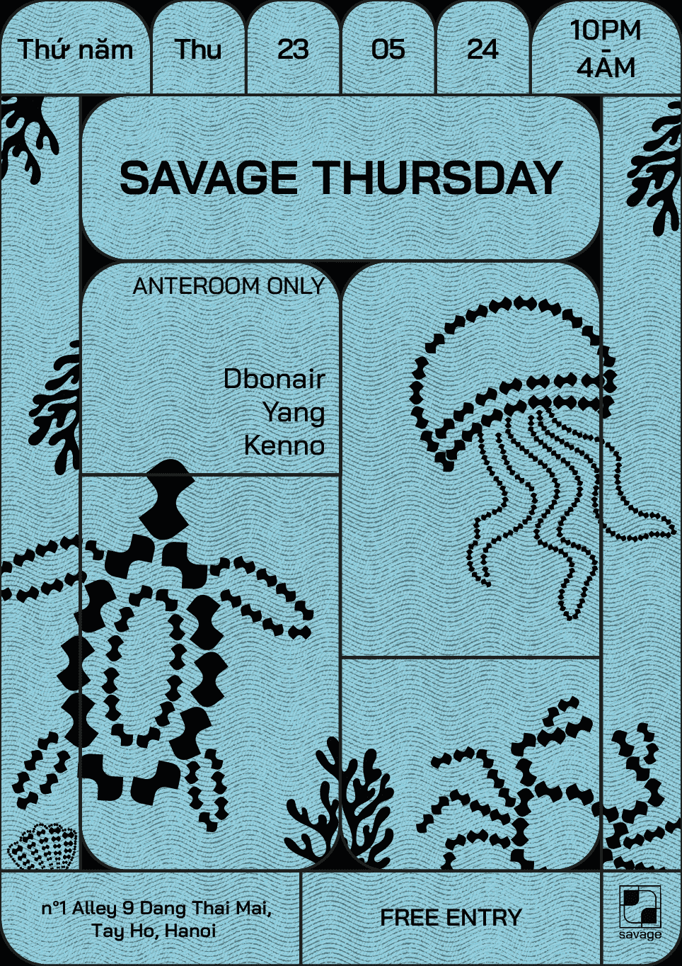 Savage Thursday - フライヤー表
