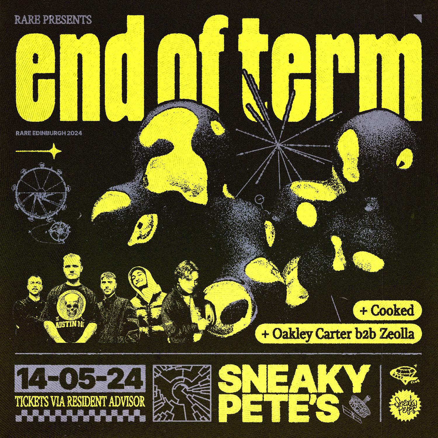 RARE Club // End of Term with Cooked, Oakley Carter & Zeolla - フライヤー表