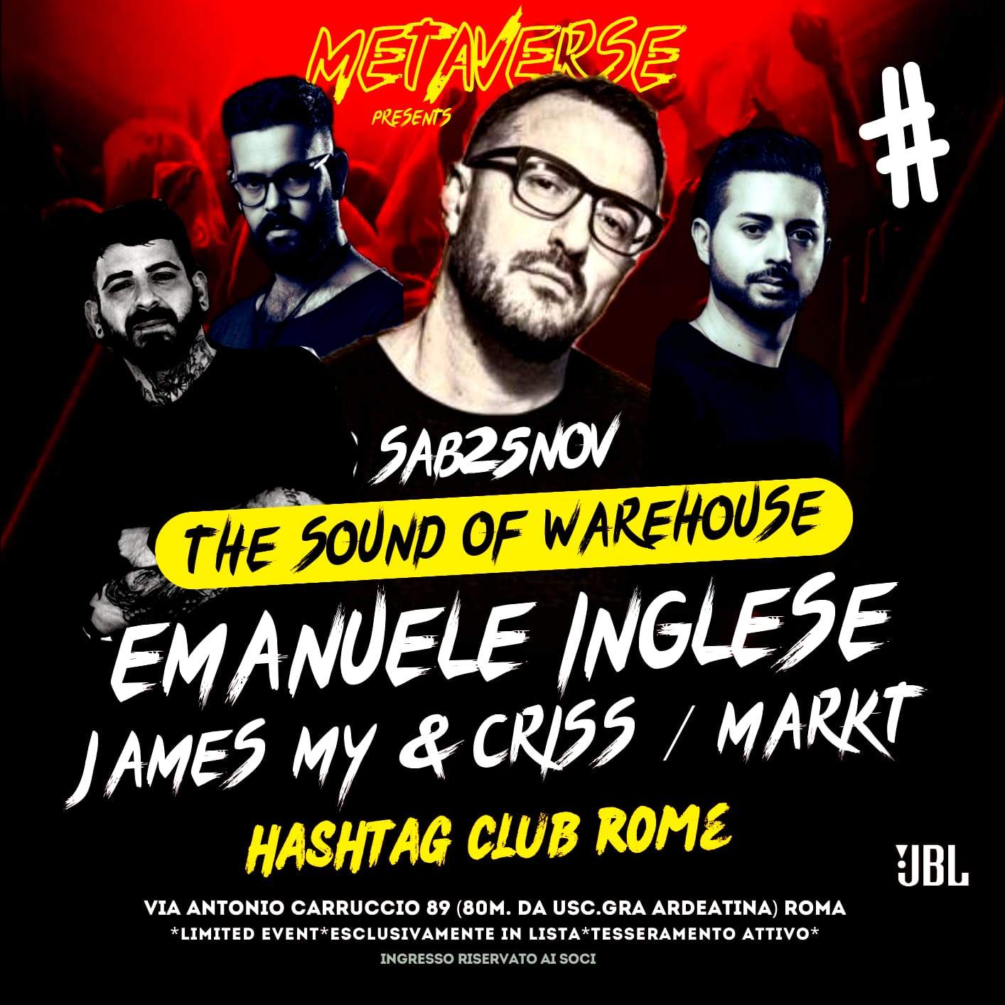Metaverse presents: The Sound Of Warehouse - フライヤー表
