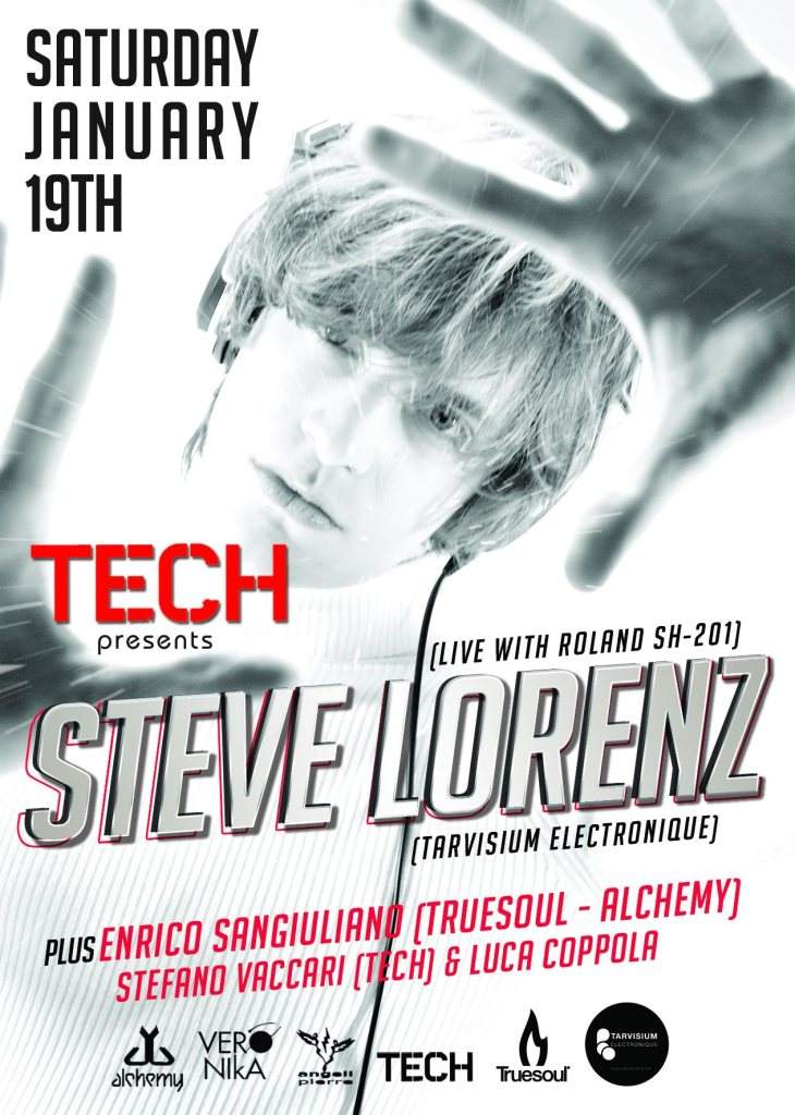 Tech presents: Steve Lorenz - フライヤー表