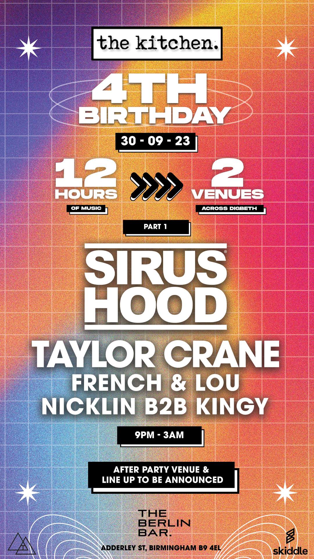 The Kitchen 4th Birthday with Sirus Hood, Taylor Crane + more - Página frontal