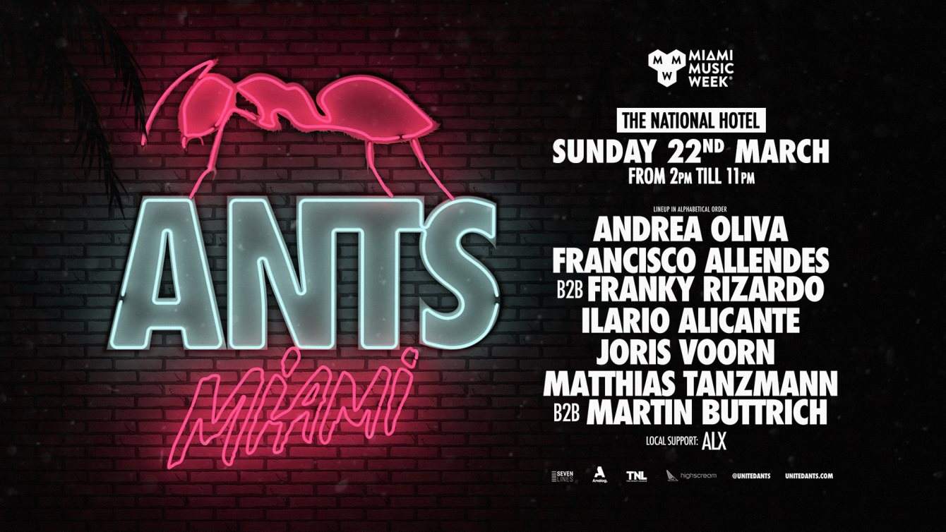 [CANCELED] Ants - Miami Music Week (Closing Pool Party) - フライヤー表