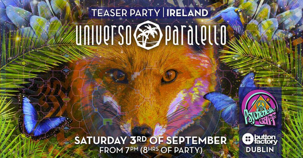 Universo Paralello Teaser party Ireland - Página trasera