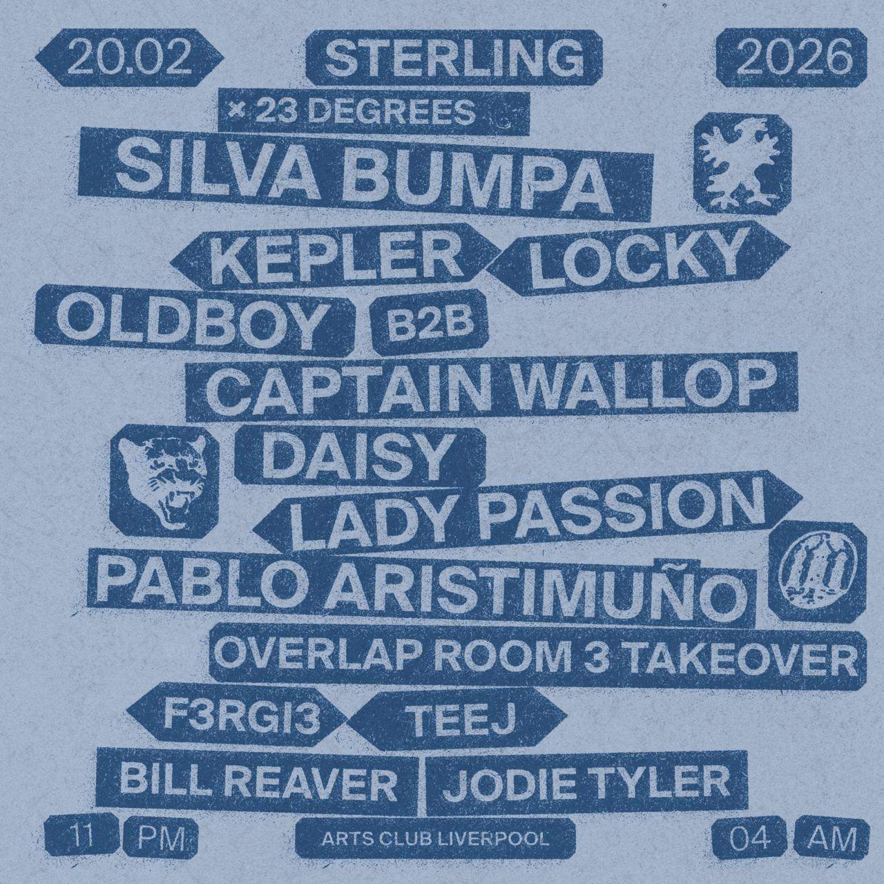 SOLD OUT - STERLING x 23 Degrees: Silva Bumpa, Kepler, Locky, Oldboy ...