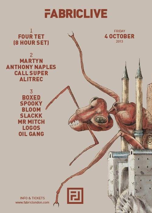 Fabriclive: Four Tet (8 Hour Set), Martyn, Anthony Naples, Call Super & Boxed - Página frontal