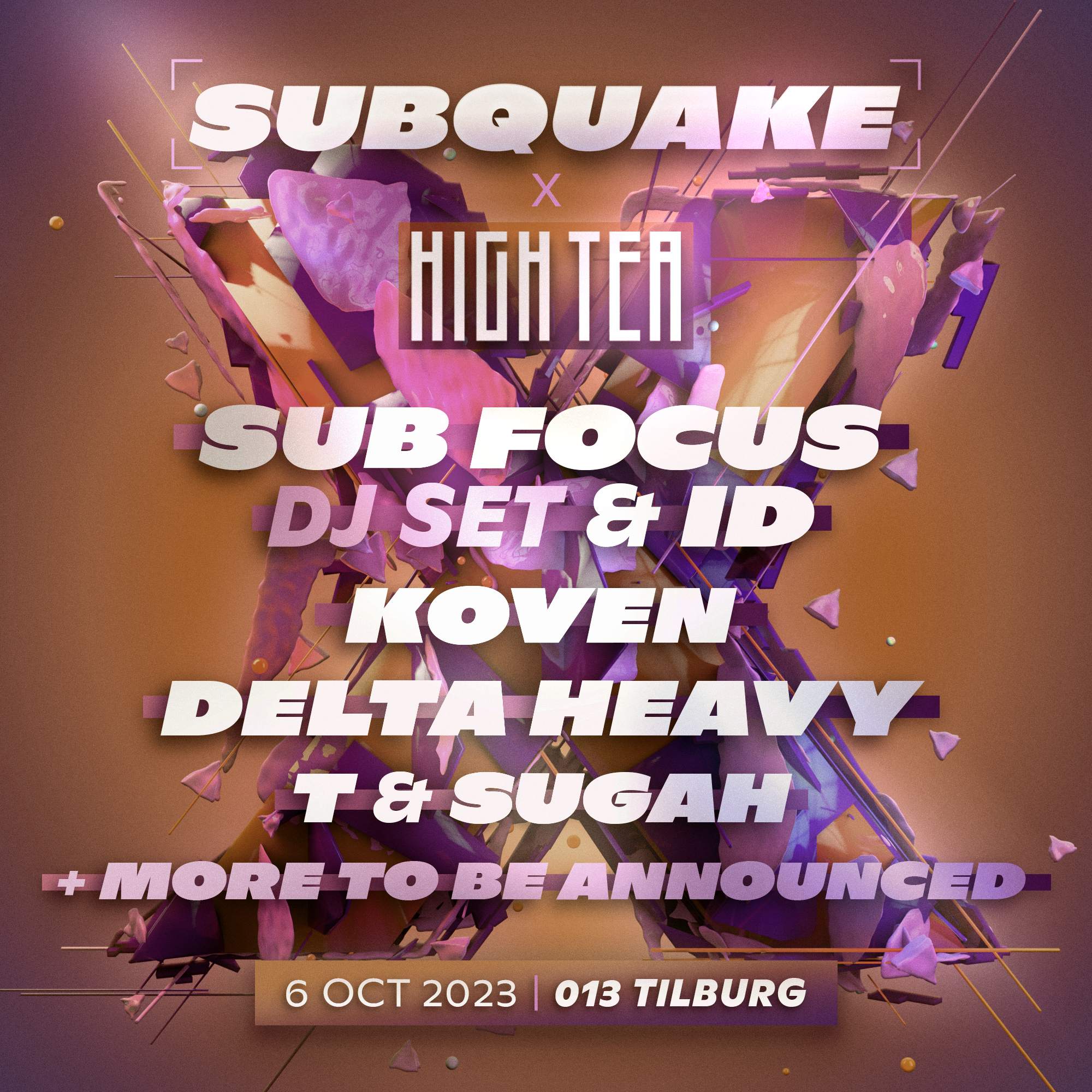 Subquake x High Tea Sub Focus // 013 Tilburg at 013 Poppodium, Netherlands