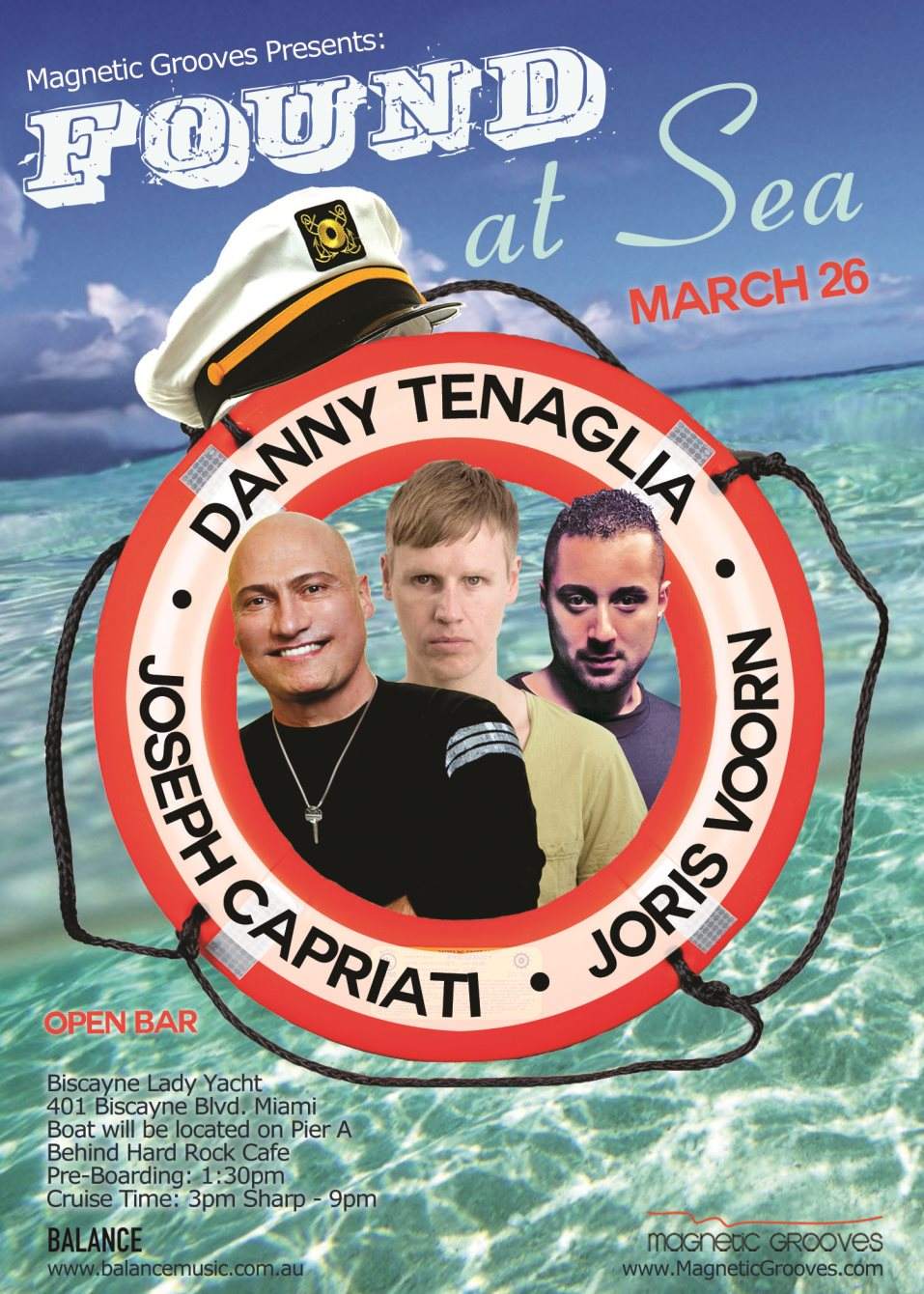 Found at Sea with Danny Tenaglia, Joris Voorn and Joseph Capriati - Página frontal