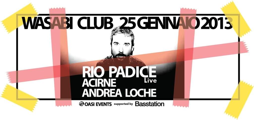 Oasi Events Feat. Basstation with RIO Padice (Live ) + Acirne & Andrea Loche - Página trasera